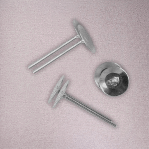 Earring Stud Blank Silver