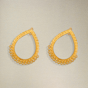 Drop Shape Jhumka Blank